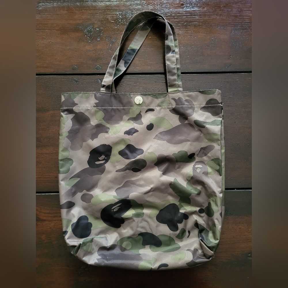 A Bathing APE Camouflage Tote Bag